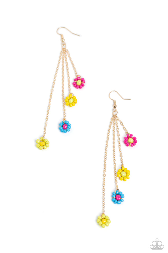 Color Me Whimsical - Multi flower earrings