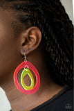 Paparazzi Show Me Your True Neons- multi earrings