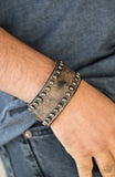 Men’s Paparazzi Cattle Drive❤️brown leather Wrap bracelet