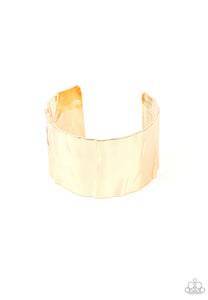 Modern Metallurgy- gold cuff bracelet