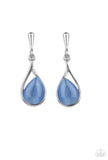 Pampered Up Glow- blue moonstone post earrings