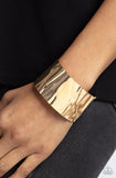 Modern Metallurgy- gold cuff bracelet