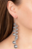 Atlantic Affair- silver pearl earrings