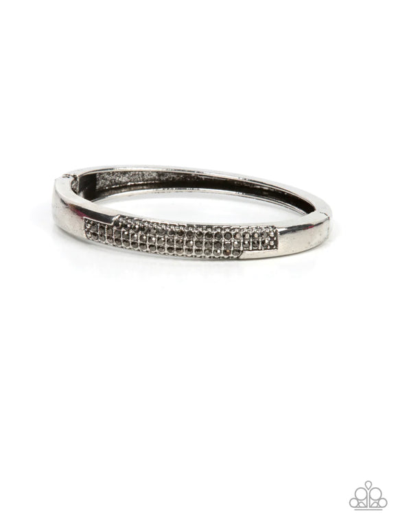 Chart-topping Twinkle- silver hinge bracelet