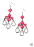 Paparazzi Mediterranean Magic pink earrings