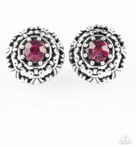 Courtly Courtliness pink post earrings