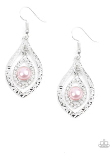 Paparazzi Breaking Glass Ceilings- pink earrings