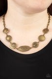 Uniquely Unconventional- brass necklace