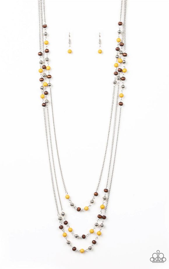 Paparazzi Seasonal Sensation❤️multi wood layered necklace