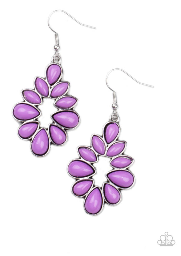 Paparazzi Burst into Teardrops❤️purple earrings