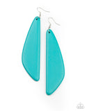 Paparazzi Scuba Dream❤️blue wood earrings