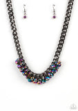 Paparazzi Galactic Knockout❤️multi oil spill necklace