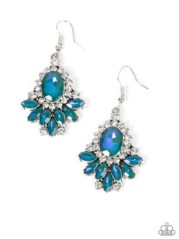 Magic Spell Sparkle- green earrings