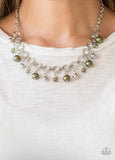 Fiercely Fancy green pearl necklace