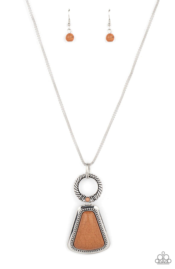 Stone Prairies- brown necklace