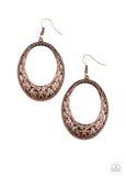 Gardenista Grandeur- copper earrings