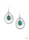 Blushing Bride- green earrings