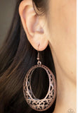 Gardenista Grandeur- copper earrings