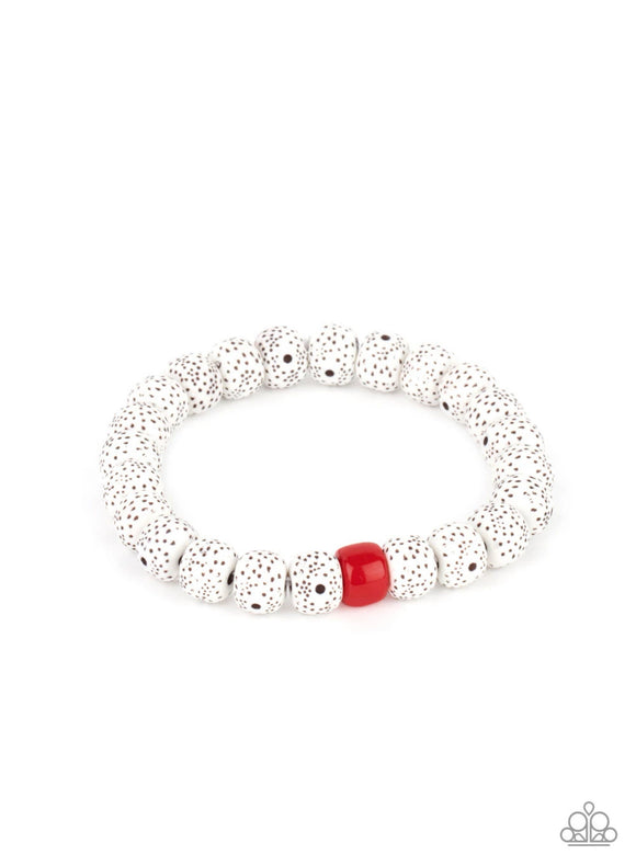 Paparazzi ZEN second rule❤️red urban bracelet unisex