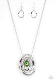 Luminous Labyrinth- green necklace