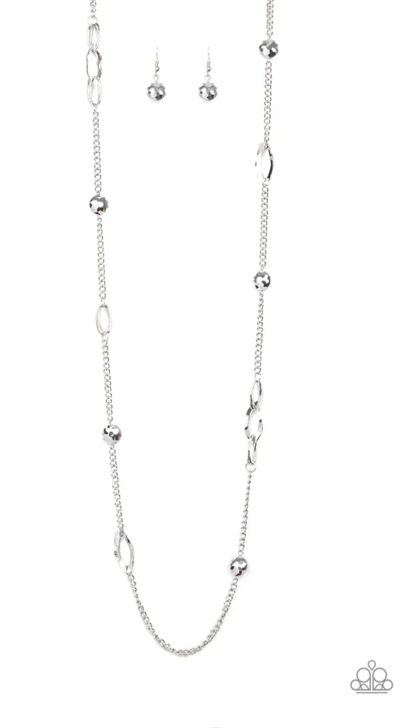 Duchess Dazzle-silver necklace