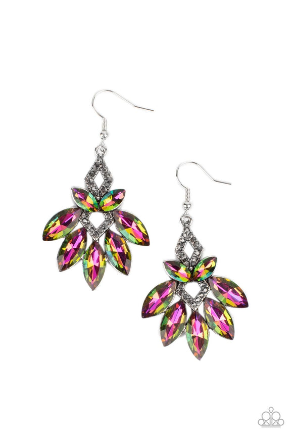 Paparazzi Galaxy Grandeur❤️multi oil spill earrings