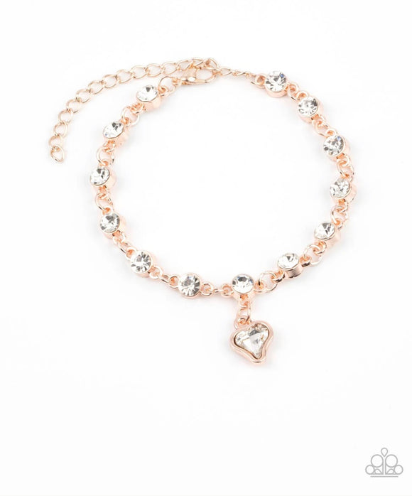 Paparazzi Sweet Sixteen❤️Sweet Sixteen rose gold clasp bracelet