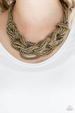 City Catwalk- brass necklace