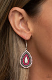 Paparazzi Beaded Bonanza❤️pink teardrop earrings