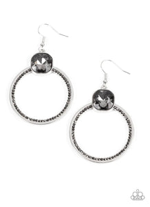 Cheers to Happily Ever After- silver earrings