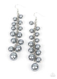 Atlantic Affair- silver pearl earrings