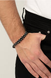 Men’s Paparazzi Ripcord❤️black urban bracelet