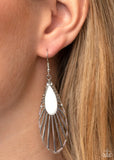 Wing-A-Ding-Ding- white earrings