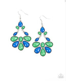 Colorfully Canopy- green earrings