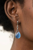 Pampered Up Glow- blue moonstone post earrings