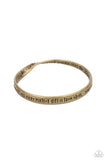 Paparazzi Perfect Present❤️brass inspirational stamped bangle bracelet