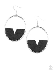 Paparazzi Island Breeze❤️black wood earrings