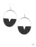 Paparazzi Island Breeze❤️black wood earrings