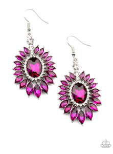 Paparazzi Big Time Twinkle- pink earrings