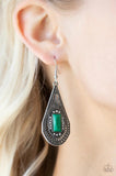 Deco Dreaming- green earrings