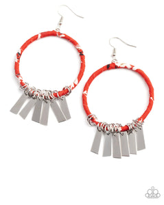 Paparazzi Garden Chimes❤️red earrings