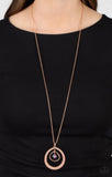 Tasteful Teardrops- copper necklace