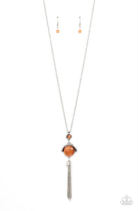 Lavishly Lucid- orange necklace