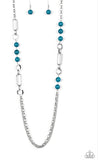 Cache Me Out-blue necklace