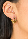 Radical Refinement brass post jacket earrings