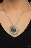 Make Me a MEDALLION-aire- silver necklace