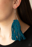 Paparazzi Modern Day Macrame❤️blue earrings