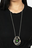 Luminous Labyrinth- green necklace