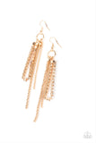 Swing Dance Dazzle- gold earrings