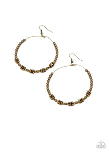 Simple Synchrony- brass earring